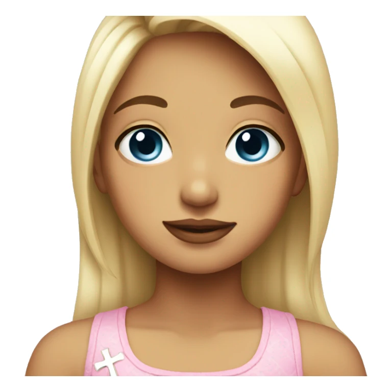 Girly cross  sticker