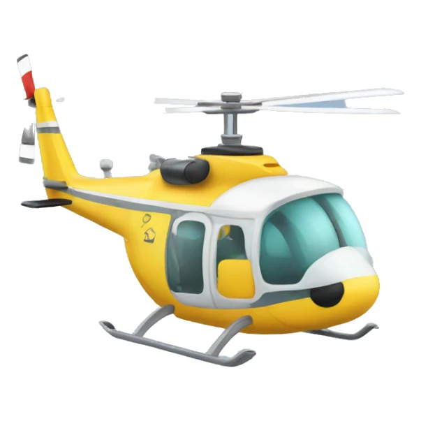 helicopter carrying a polar by a sling below it sticker