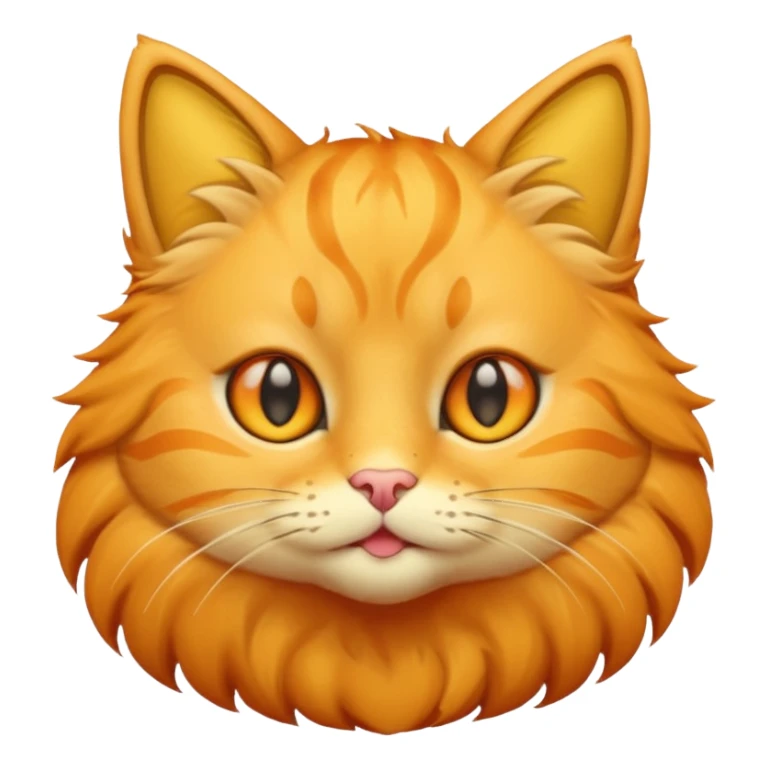 Yellow cat sticker