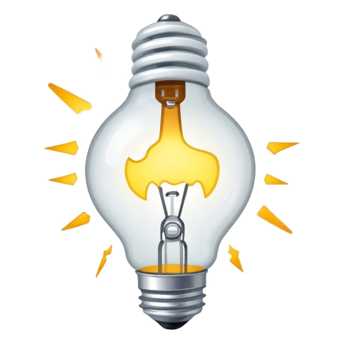 light bulb off sticker
