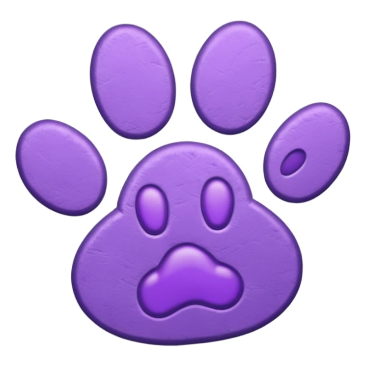 purple-cat-pawprint sticker
