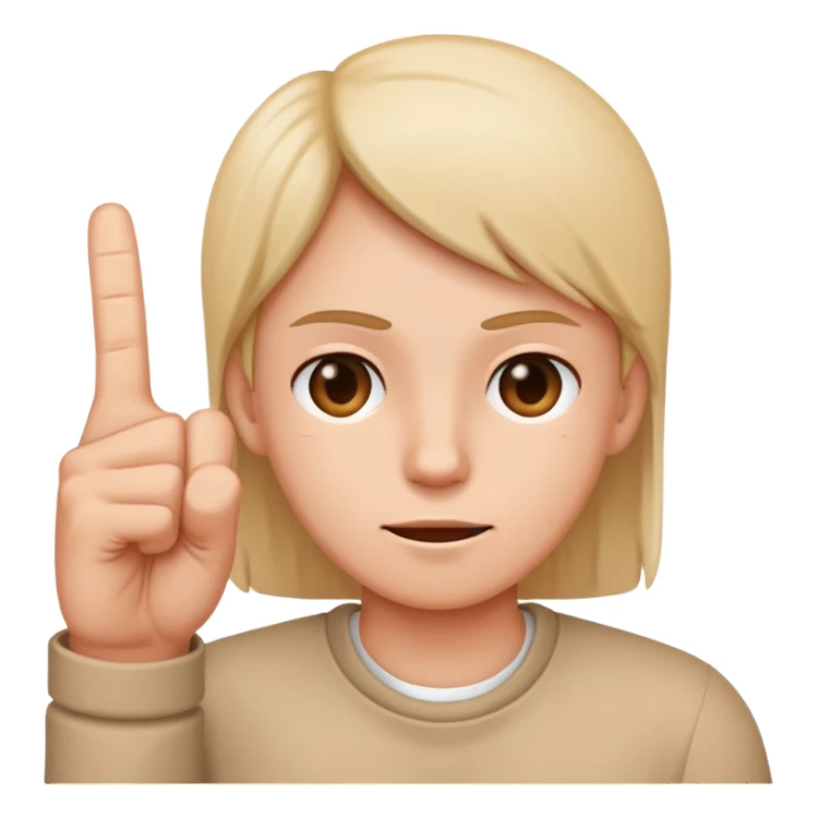 a face that gives the middle fingers sticker