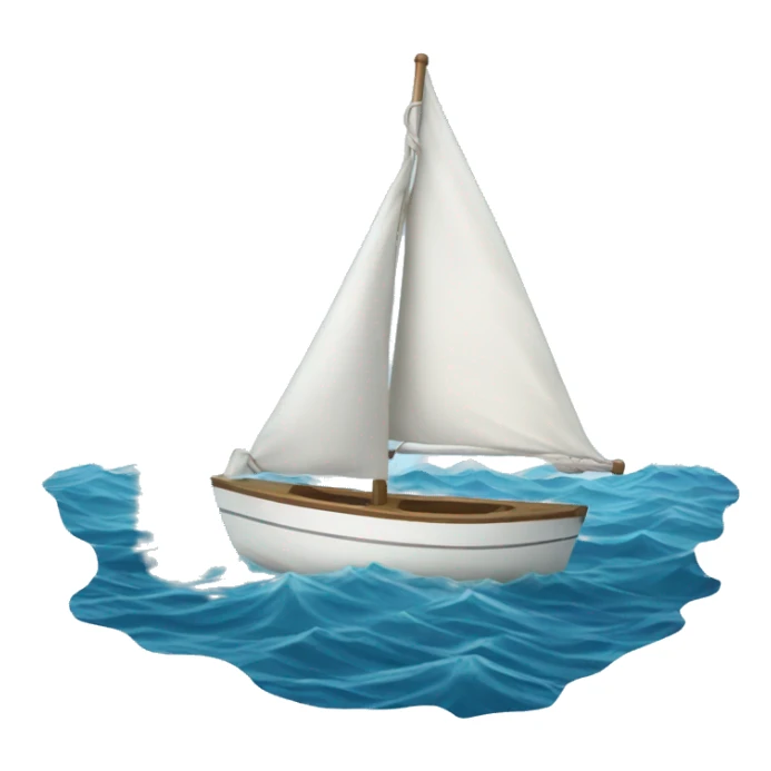 sailboat in the ocean sticker
