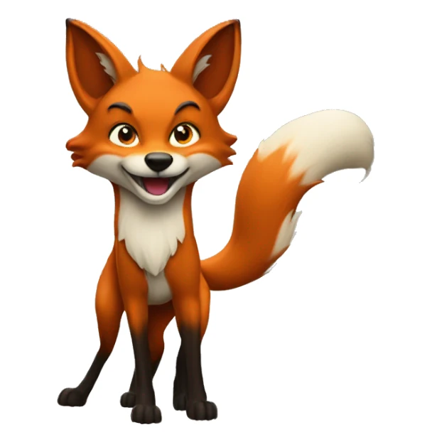 One fox with 9 tails  sticker