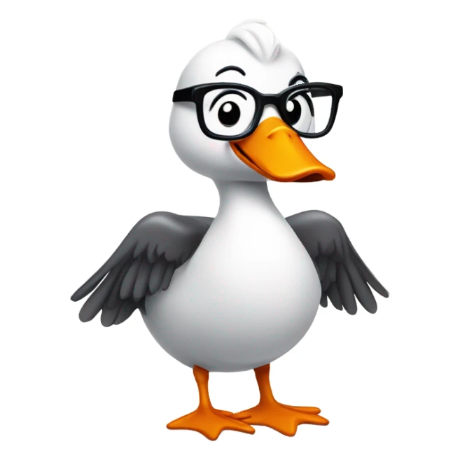 Silly goose sticker