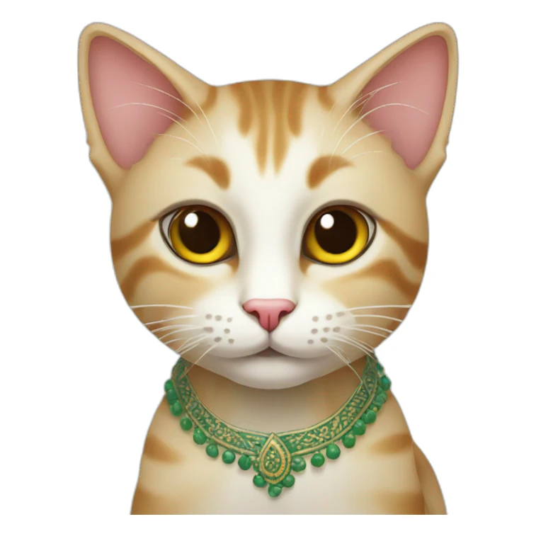 cute cat in Pakistani style  sticker