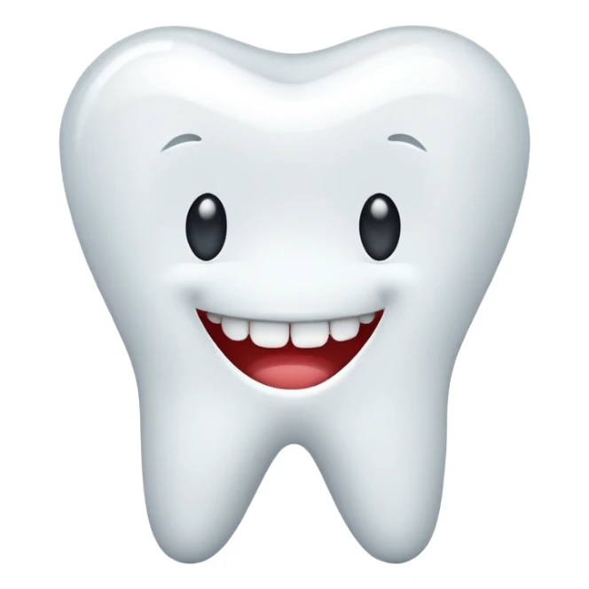 single tooth simple clean sticker