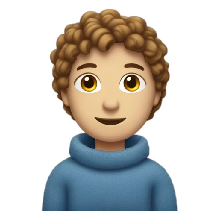 blue cosy domovoy sticker