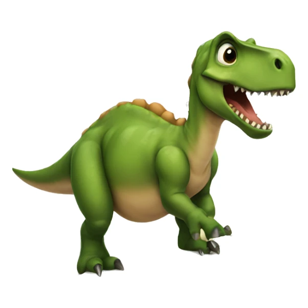 Dinosaur taking notes sticker