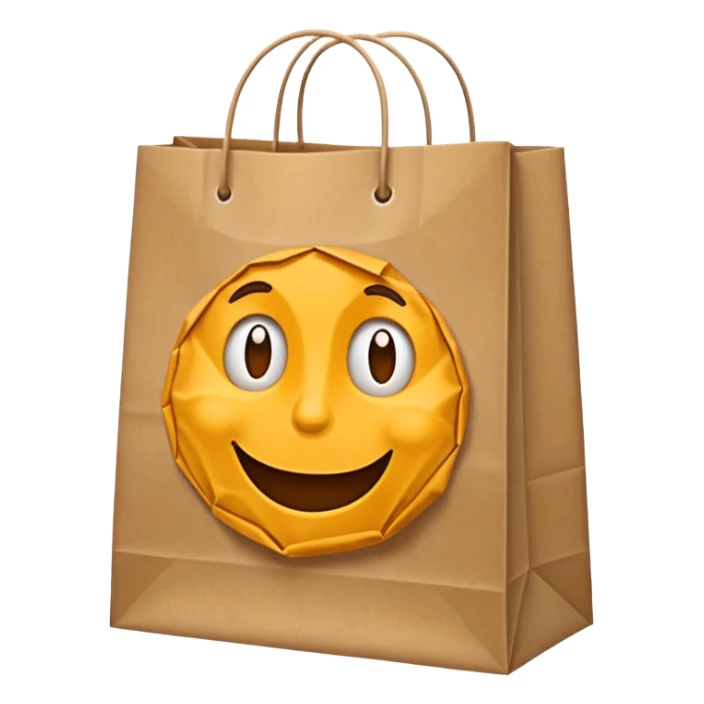 shopping bag faceless sticker