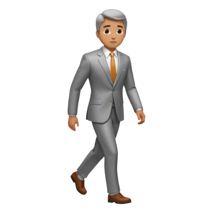 steel walk man sticker