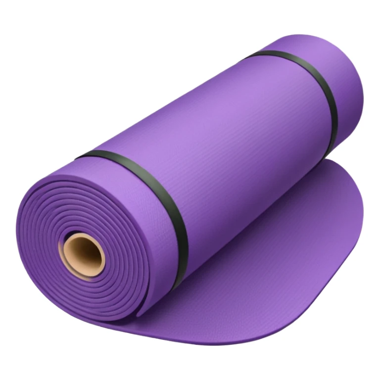 purple yoga mat rolled up sticker