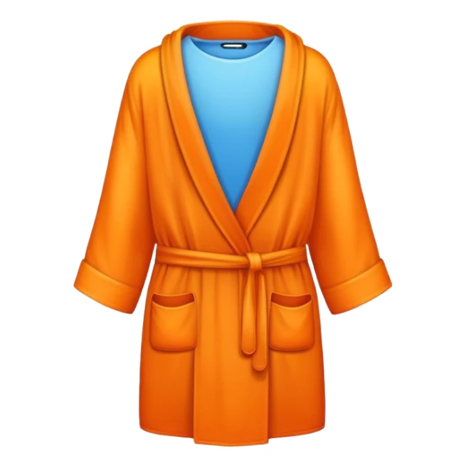 a mobile Phone in a orange robe sticker