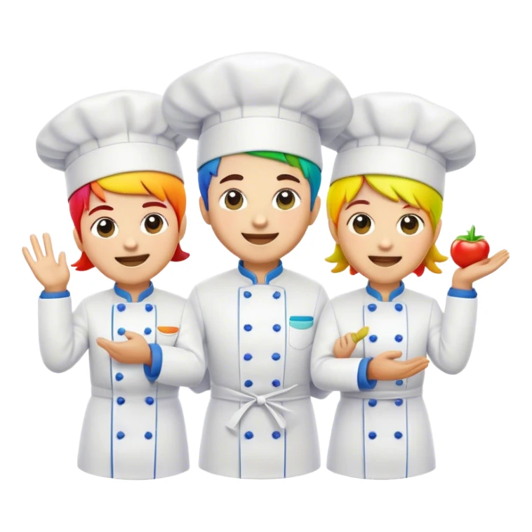 Rainbow Chefs Academy excited sticker