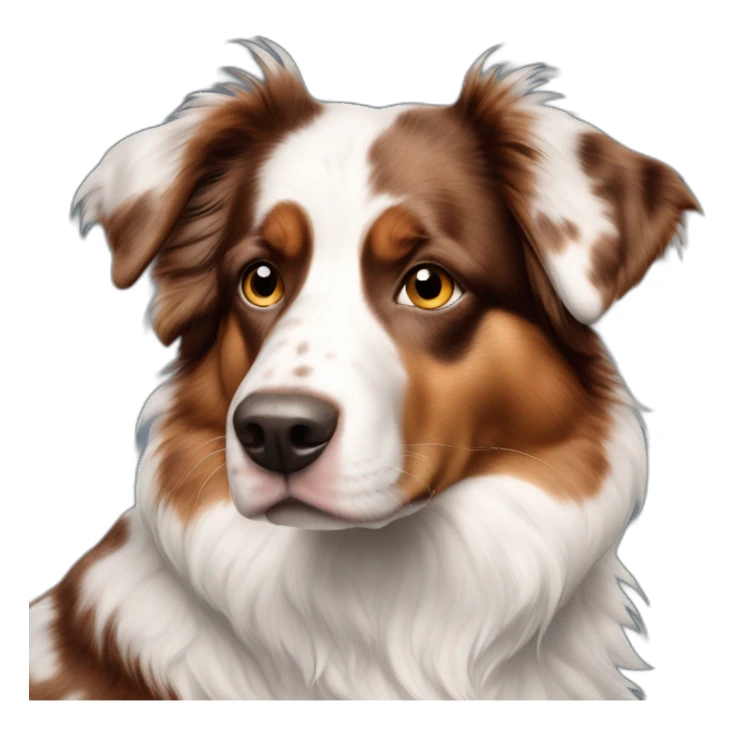 mismark red merle aussie sticker
