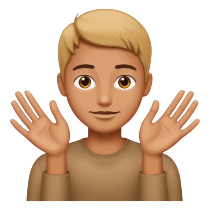 Enjoying hands sticker