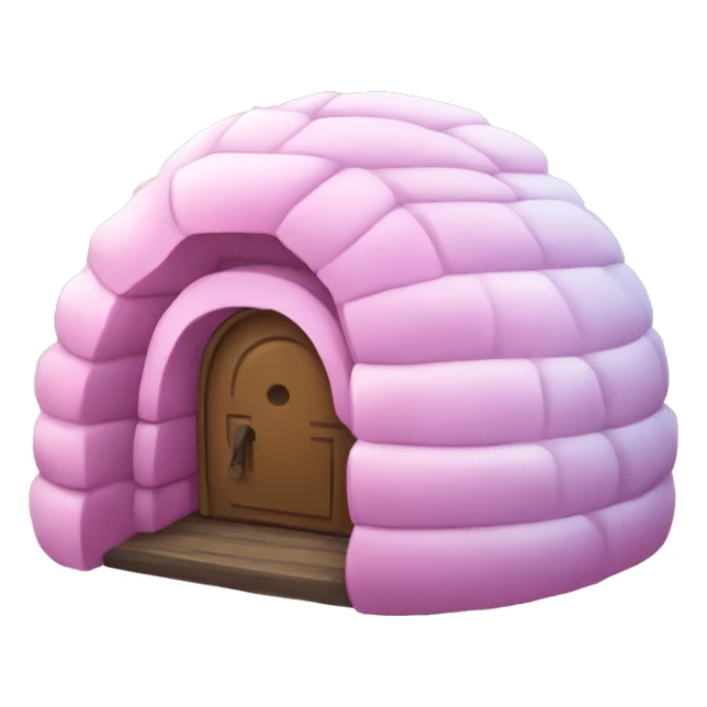 igloo in igloo in pink igloo sticker