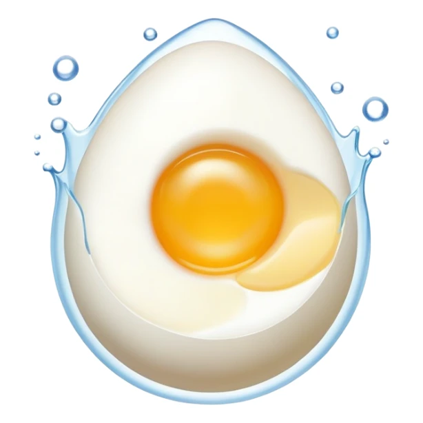 boiling egg in water sticker