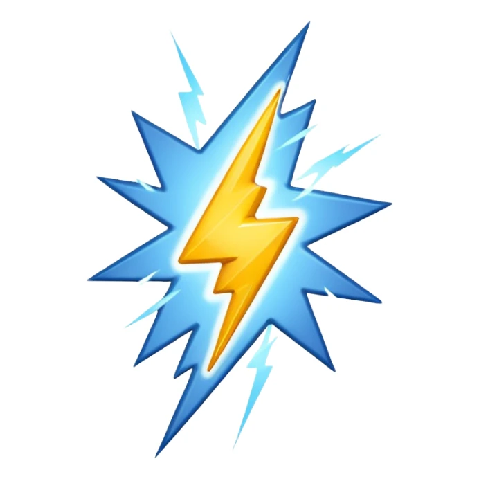 Lightning sticker
