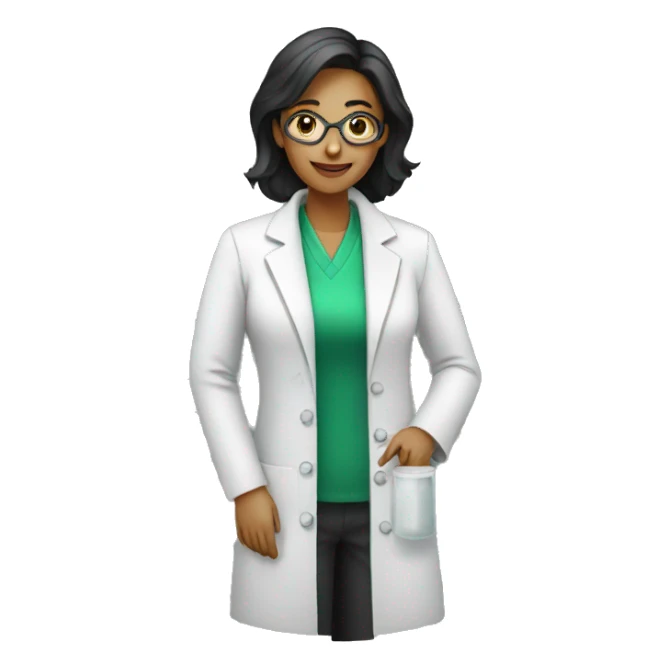 Woman chemist sticker