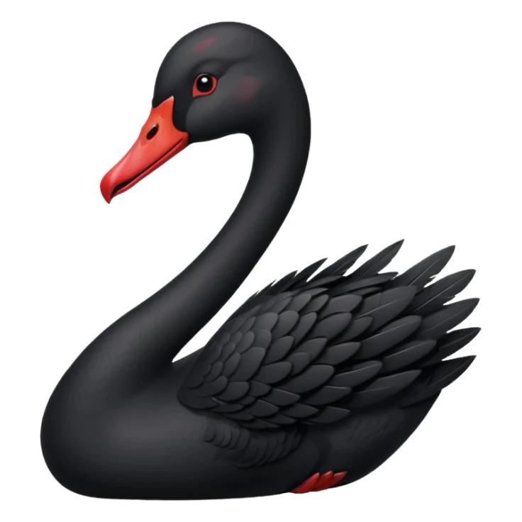 Black swan sticker