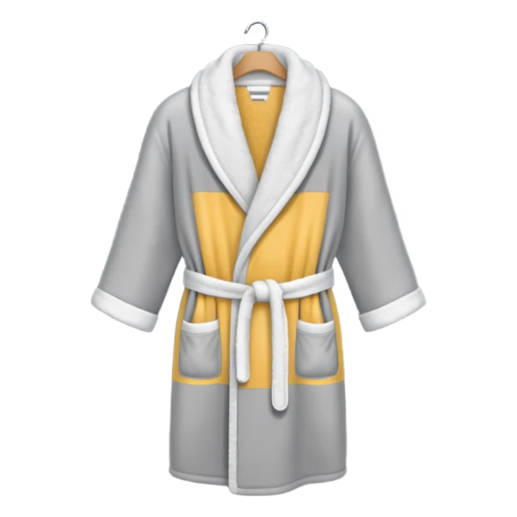 grey shower robe sticker