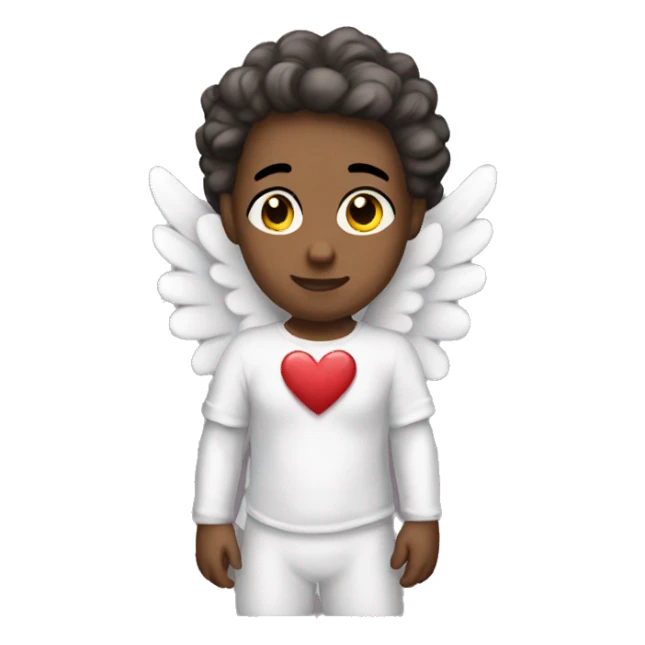Realistic Cupid angel sticker