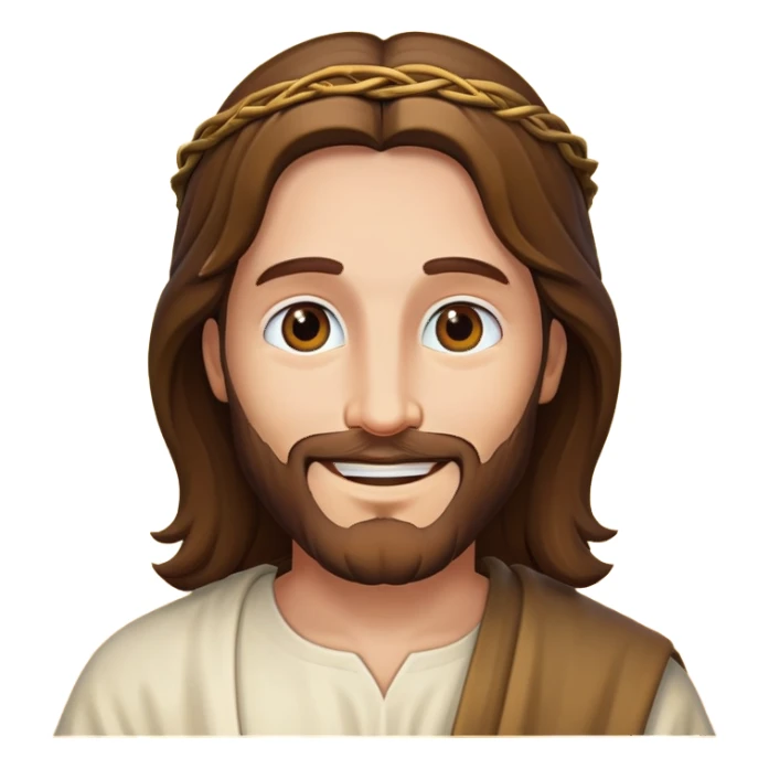 jesus smiling sticker