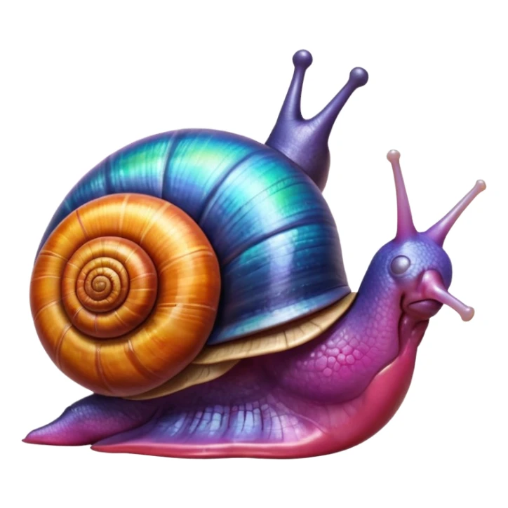 snail + anatomical heart sticker