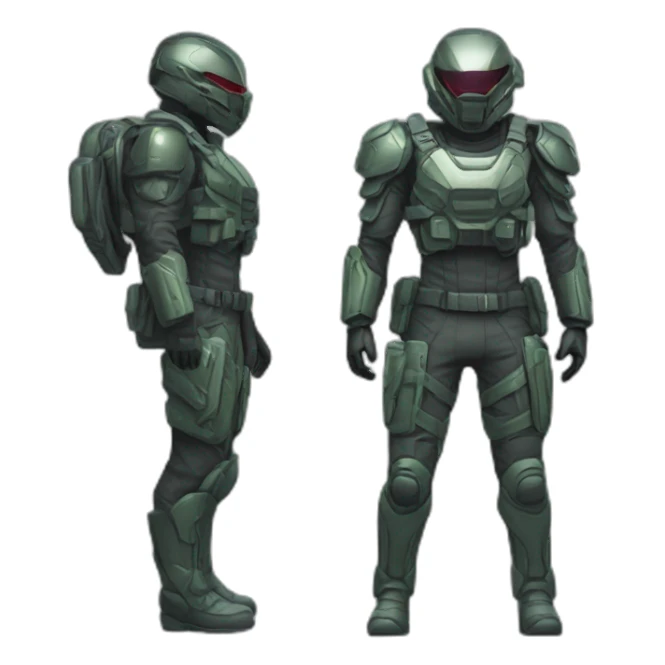 futuristic Phantom squad Infiltration armored pants invisible effect sticker