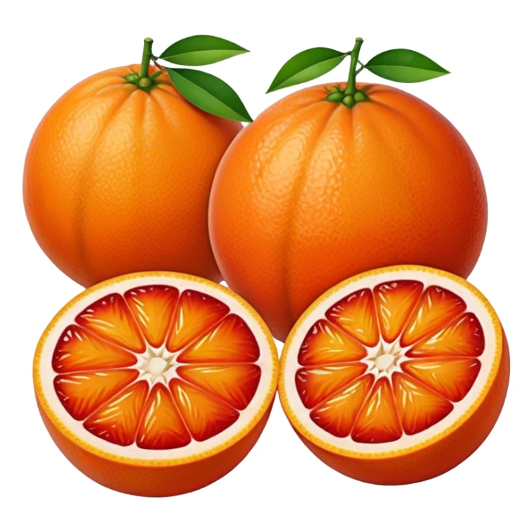Tangerine & Blood Orange Fruit sticker