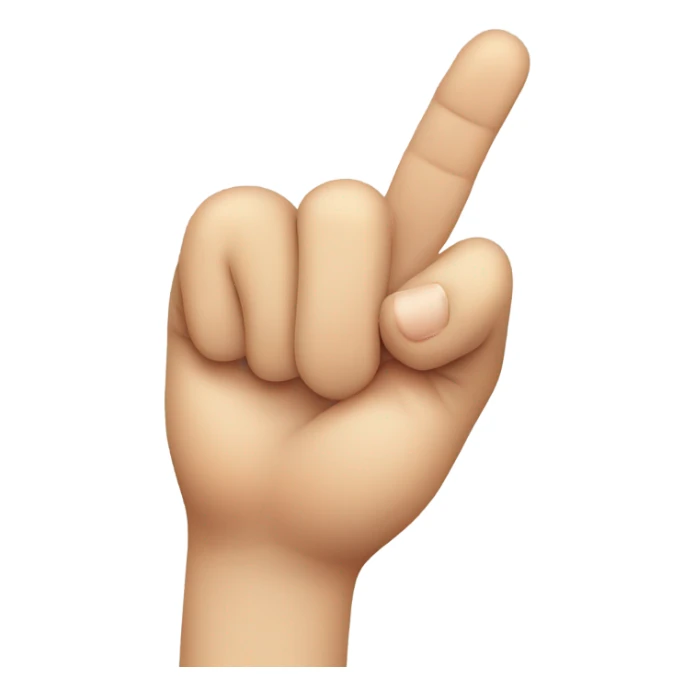 korean finger heart sticker