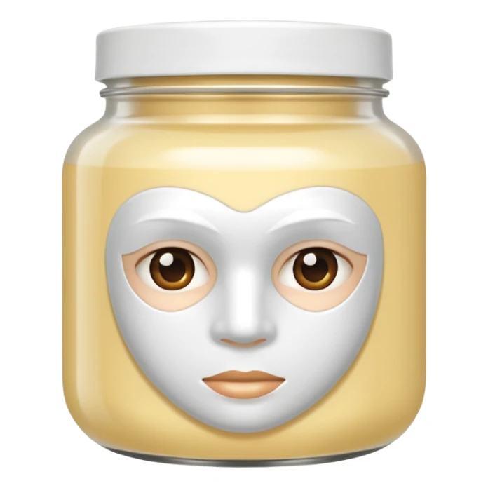 WHITE hair mask in a jar THE PRODUCT  sticker