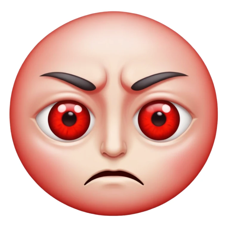 red irritated eyes sticker