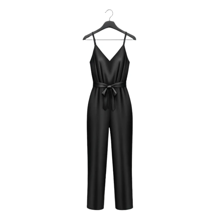 black jumpsuit on hanger sticker