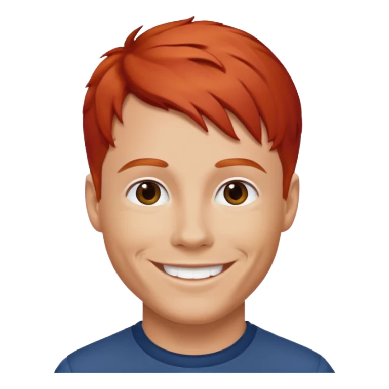 Brian Littrell with red hair sticker