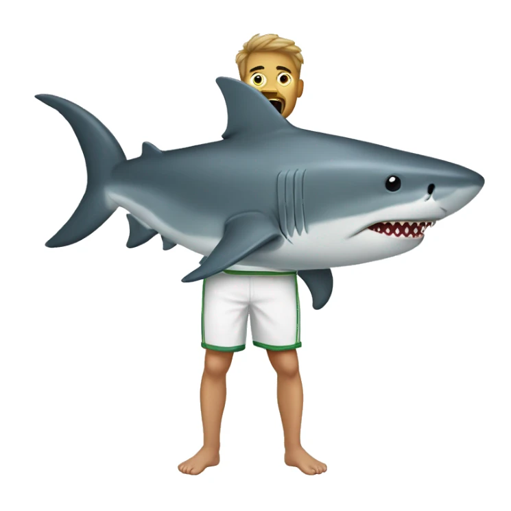 Big shark with Mexico pajama  sticker