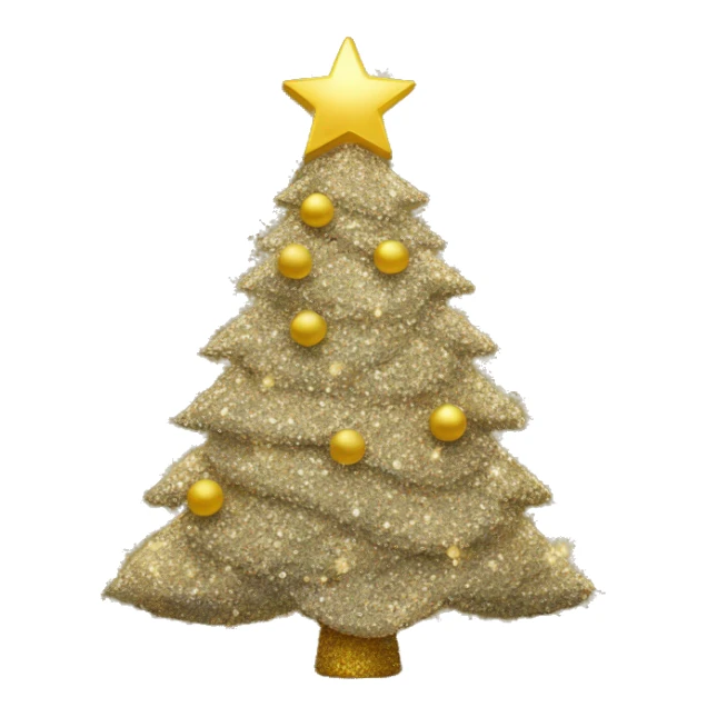 Glitter Christmas tree sticker