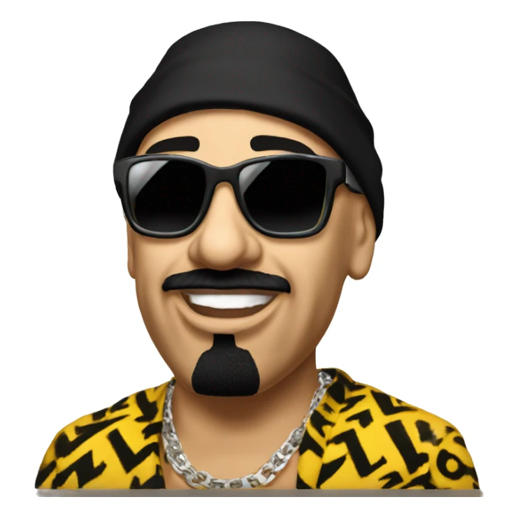 Ali G with a text called “Westside” sticker