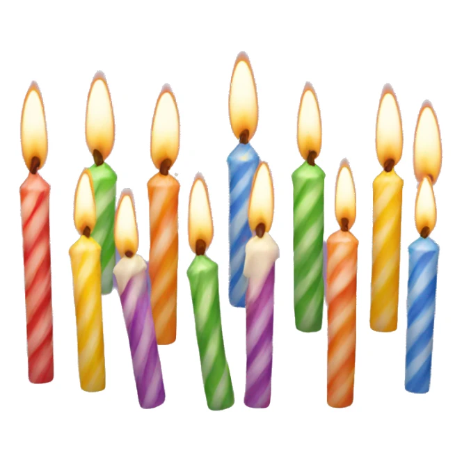 Birthday candles sticker