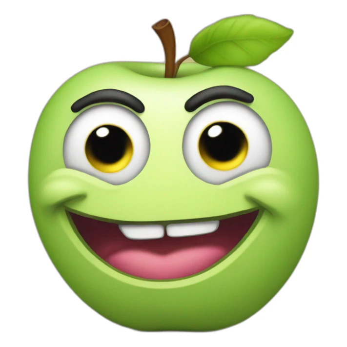 trollface apple artstyle sticker