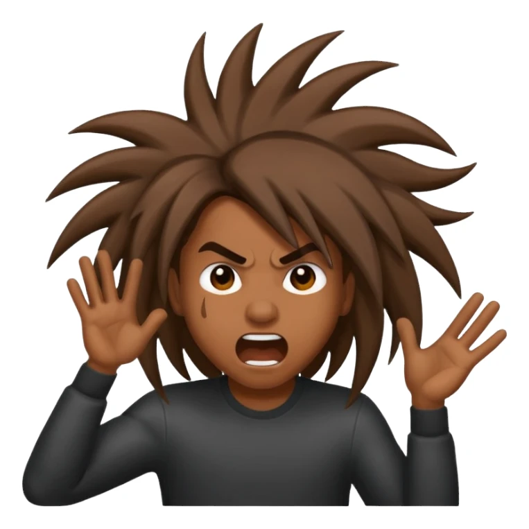 Headbanging emoji sticker