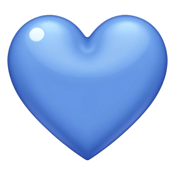 Periwinkle heart sticker