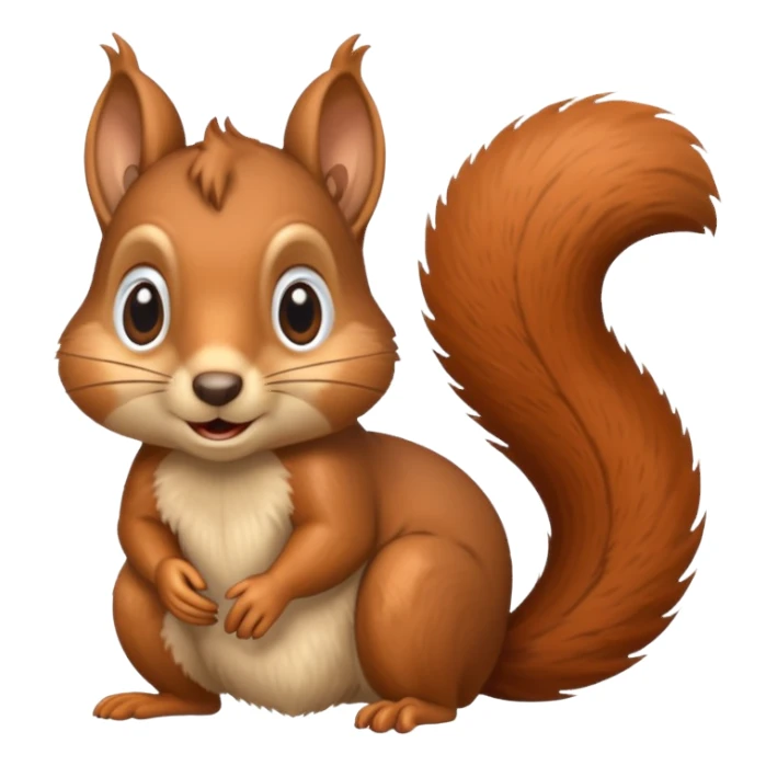 Squirrel confused sticker
