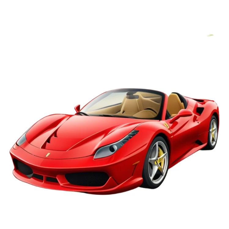 Red Ferrari in Miami ￼ sticker