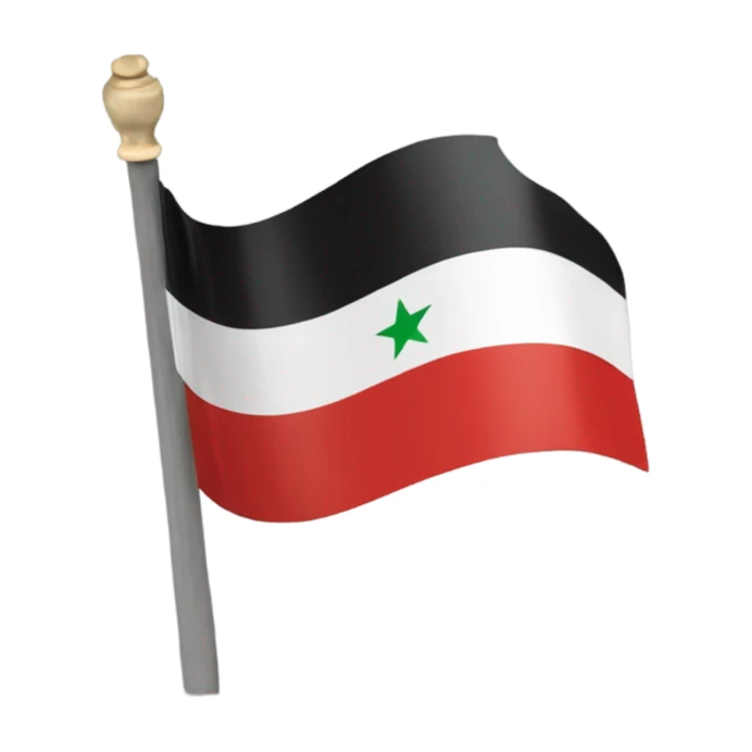 The syrian revolution flag sticker