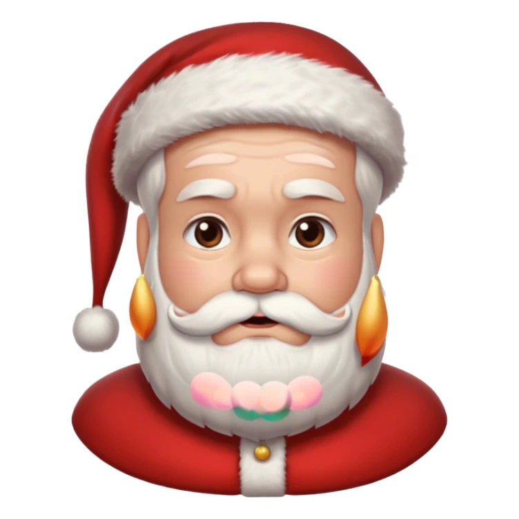 santa with a side eye sticker