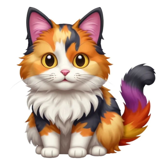Asthetic cat sticker