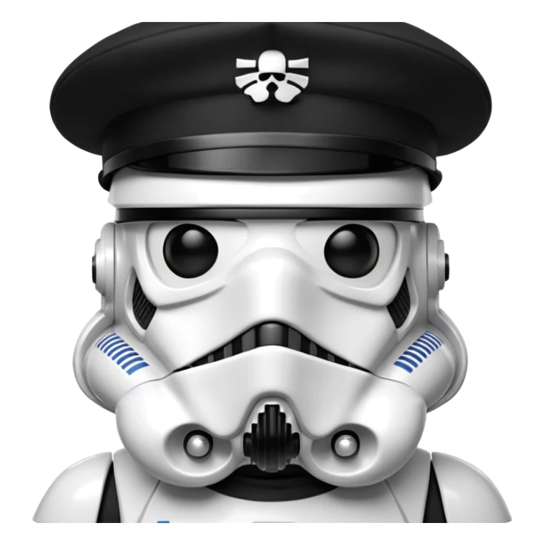 Stormtrooper wearing black beret sticker