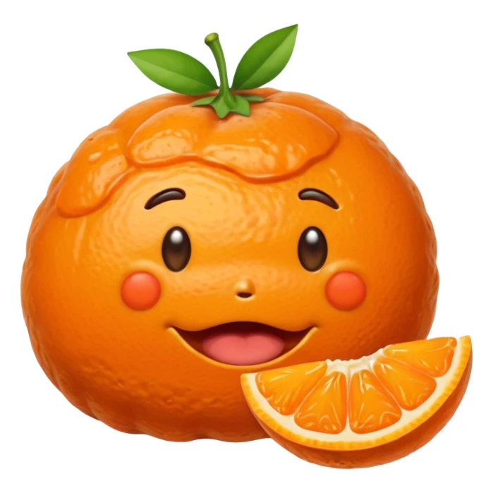 caca qui mange une clémentine sticker